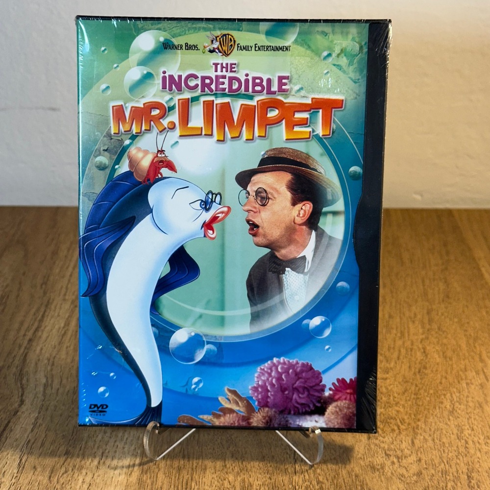 Warner Bros The Incredible Mr. Limpet DVD Family G New Sealed Don Knotts 2002
